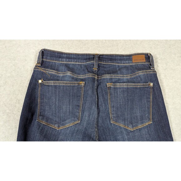 Judy Blue Women Jeans 11/30 Ankle Skinny Fit Distress Hem High Rise Stretch Dark - Picture 5 of 14